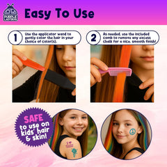 Purple Ladybug glitter tattoos sheet adds sparkle to outfits