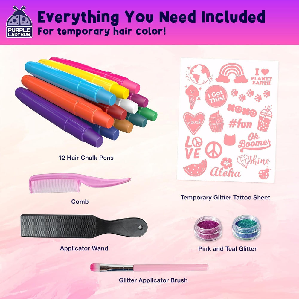 PURPLE LADYBUG comb helps distribute color evenly on hair