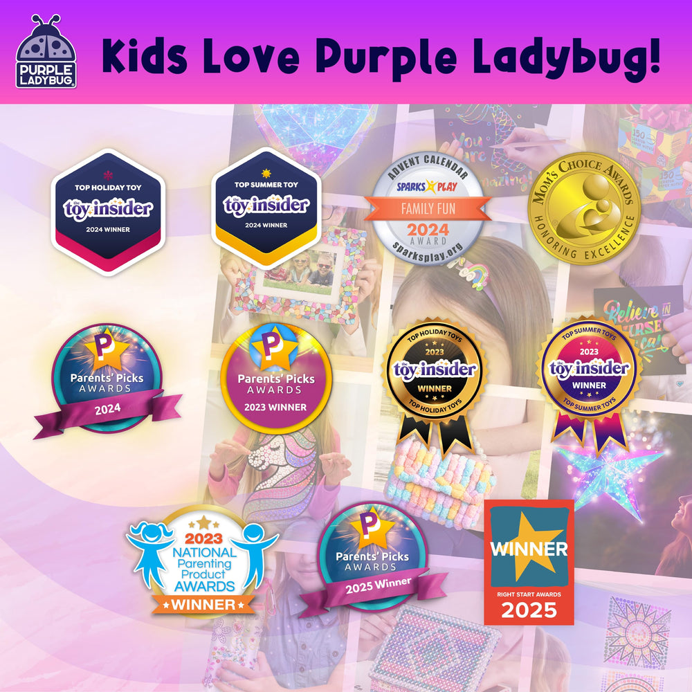 Purple Ladybug temporary color washes out easily with soap
