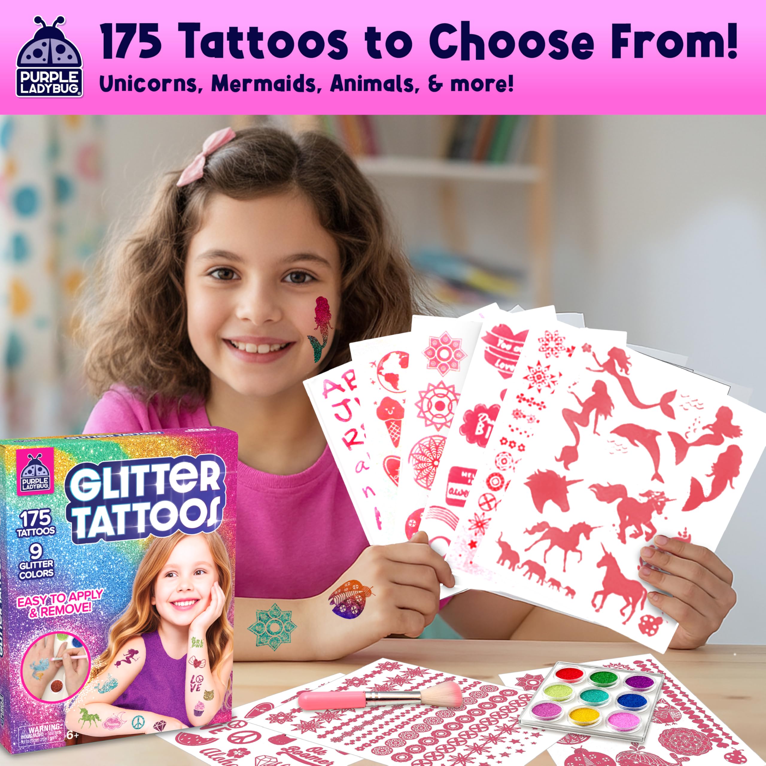 Purple Ladybug unicorn and mermaid designs inspire imaginative play