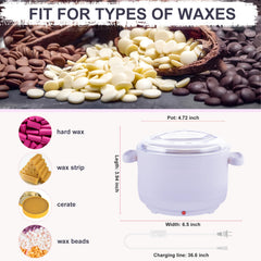 Purplesky wax warmer includes durable applicators for clean, precise waxing.