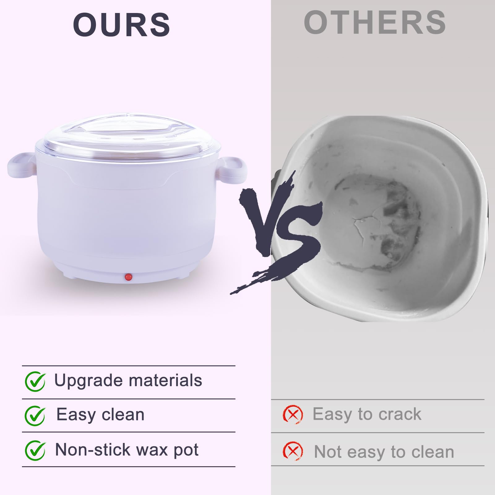 Purplesky wax warmer is portable and travel-friendly for at-home spa sessions.