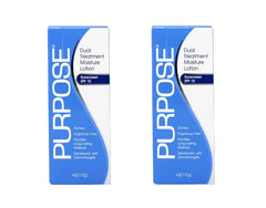 Purpose Dual Treatment Moisturizer SPF 10 2-pack box—easy daily protection for all skin types.