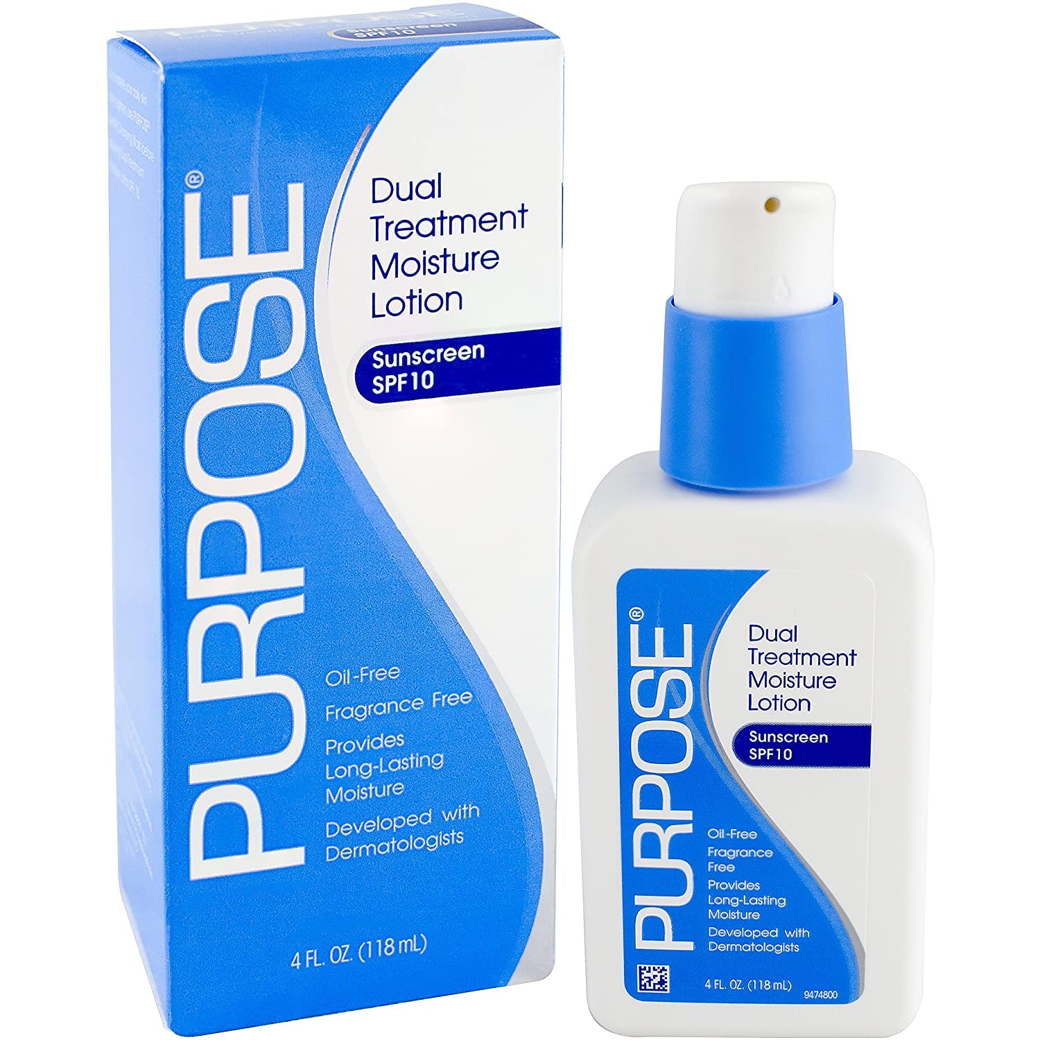 Purpose Dual Treatment Moisturizer SPF 10 2-pack—made in the United States for quality sourcing.