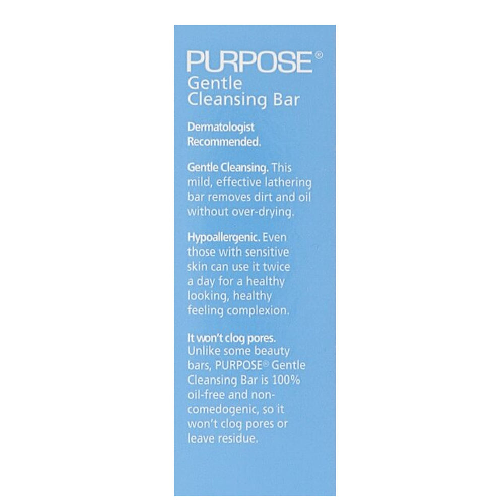 Purpose Gentle Cleansing Bar texture closeup, creamy lather gentle cleanse