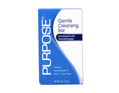 Purpose Gentle Cleansing Bar closeup showing creamy lather for daily cleansing.