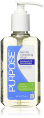 Purpose Gentle Cleansing Wash packaging highlighting soap-free formula