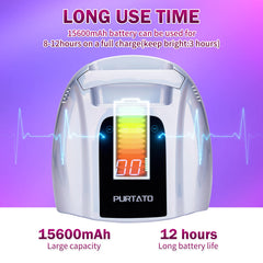 Purtato 96W nail lamp delivering fast curing for gels at home.
