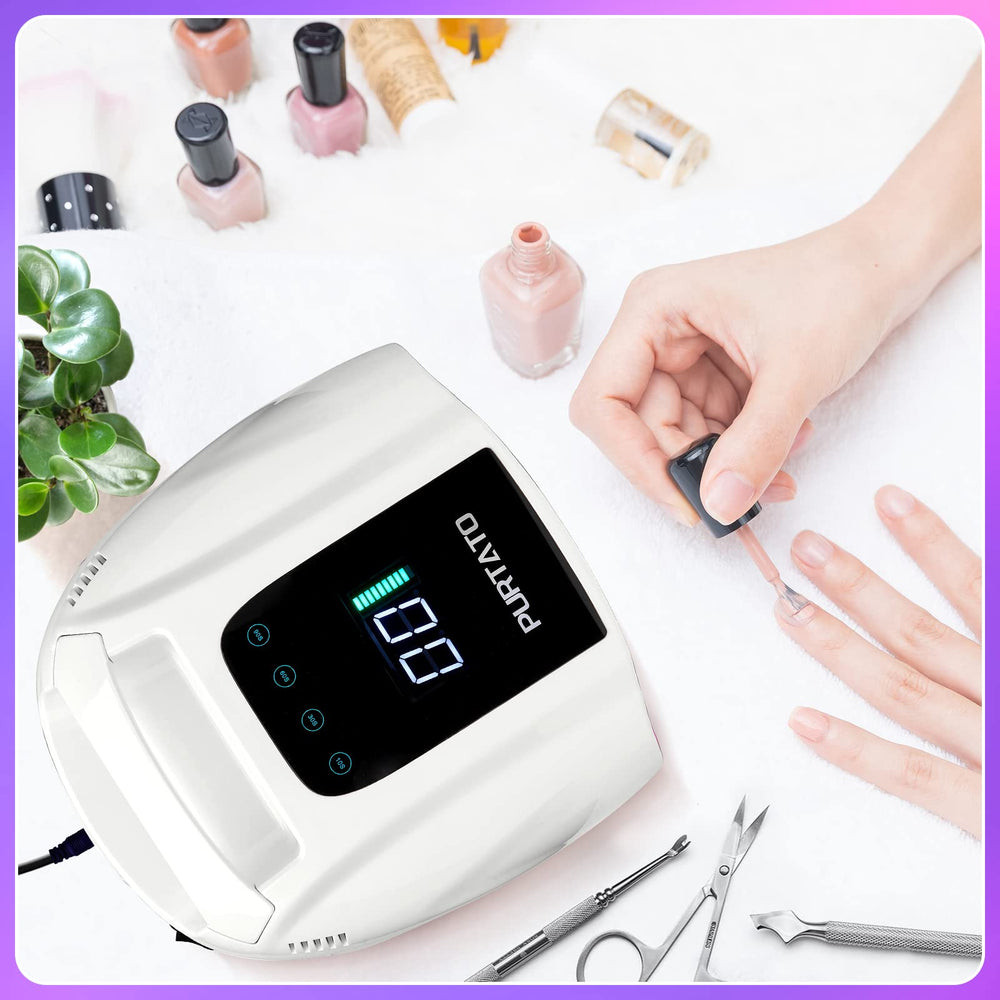 Purtato nail lamp red-light indicator hints at skin friendly protection glow