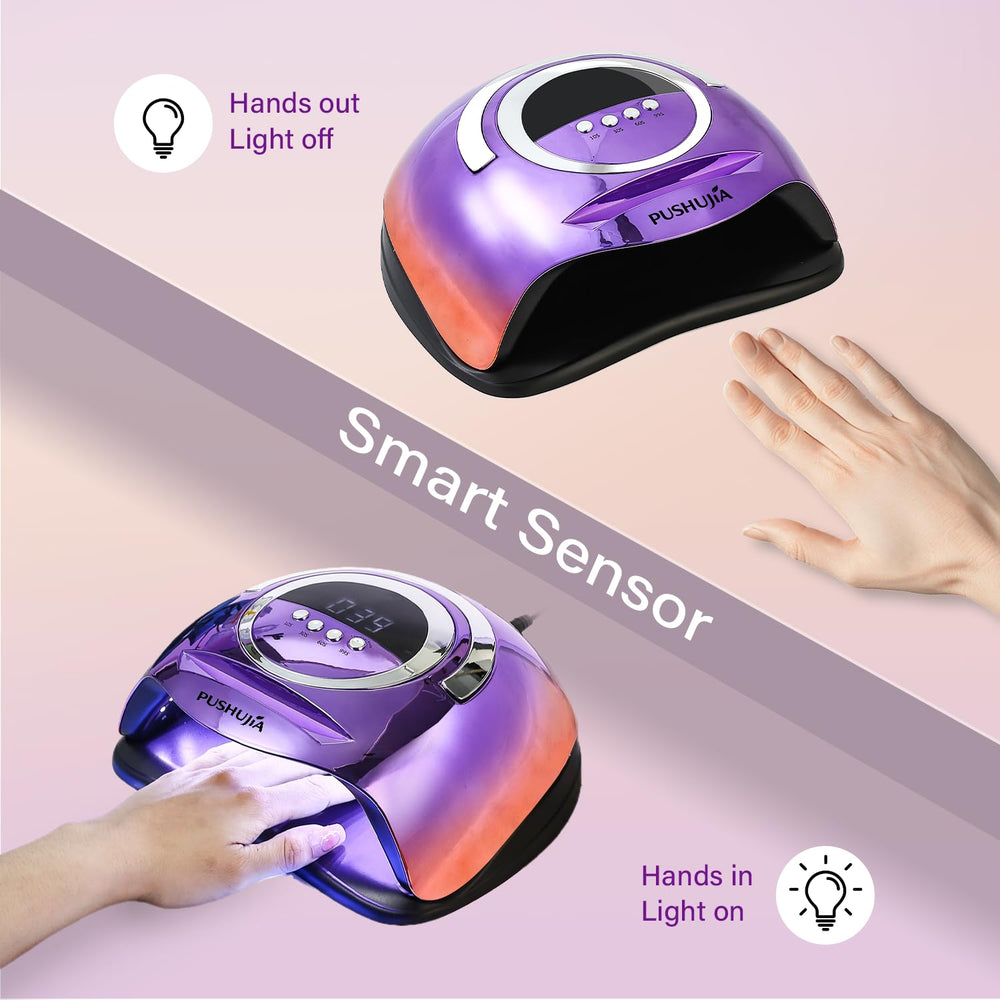 PUSHUJIA professional-grade nail lamp ready for salon or home use.