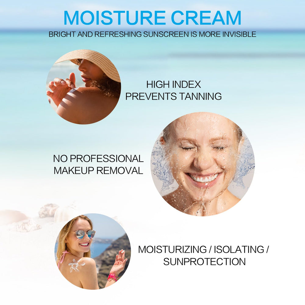 Putyhet Centella Sunscreen SPF 50 on face and body demonstrates versatile protection.