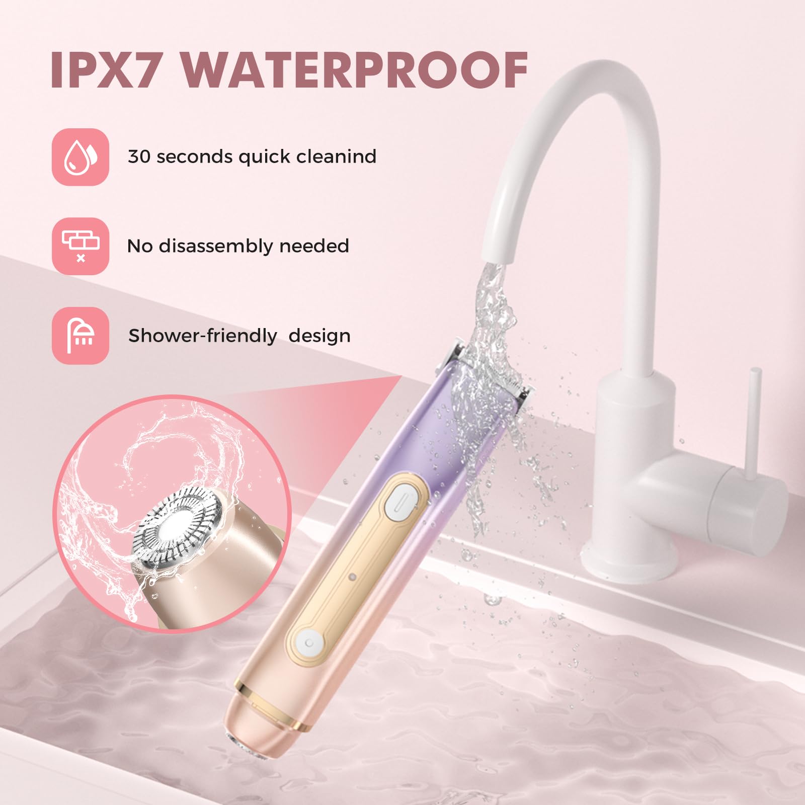 PVBKZ ergonomic non-slip handle ensures precise control during grooming sessions