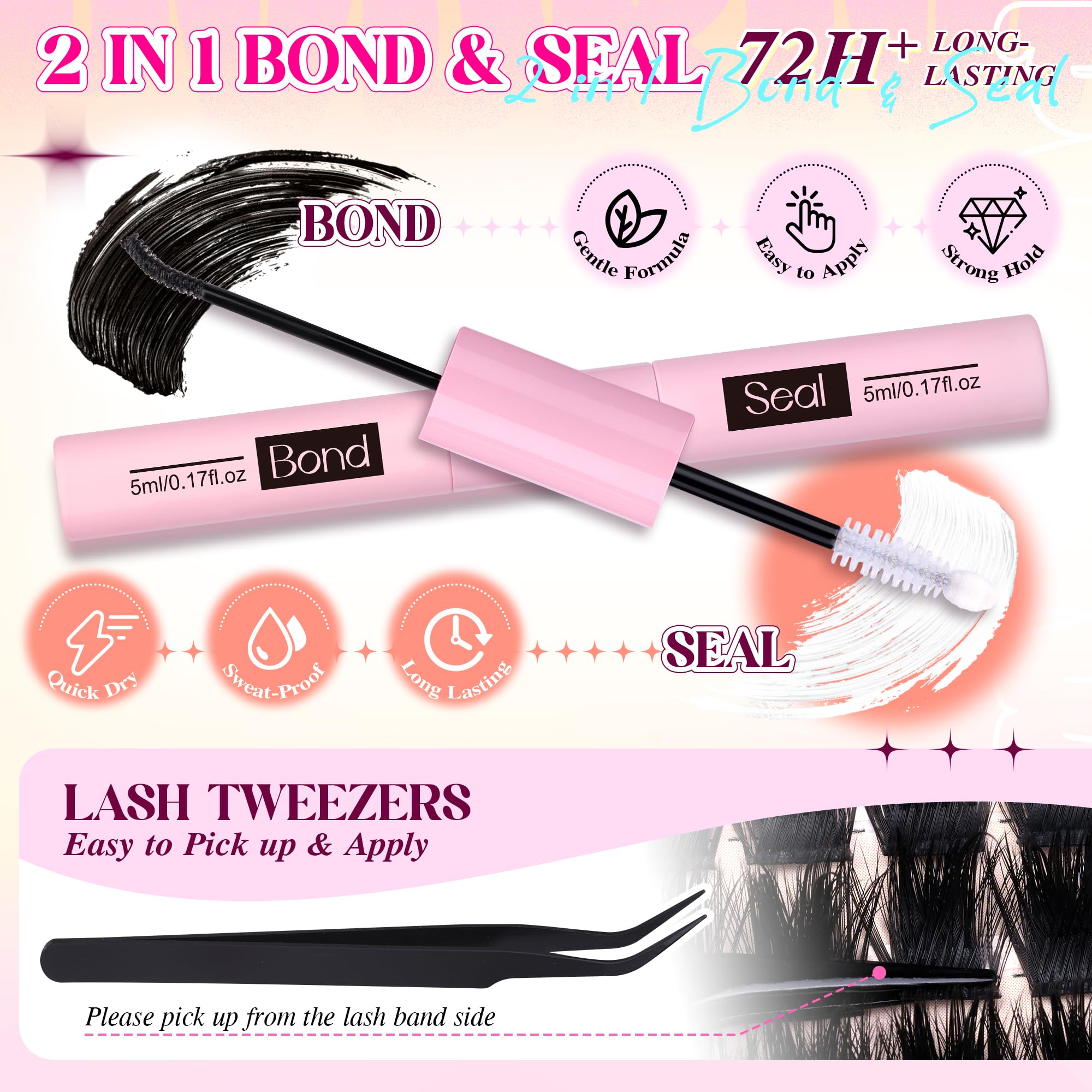 PVDKIW DIY lash extension kit for beginners seeking salon-like results