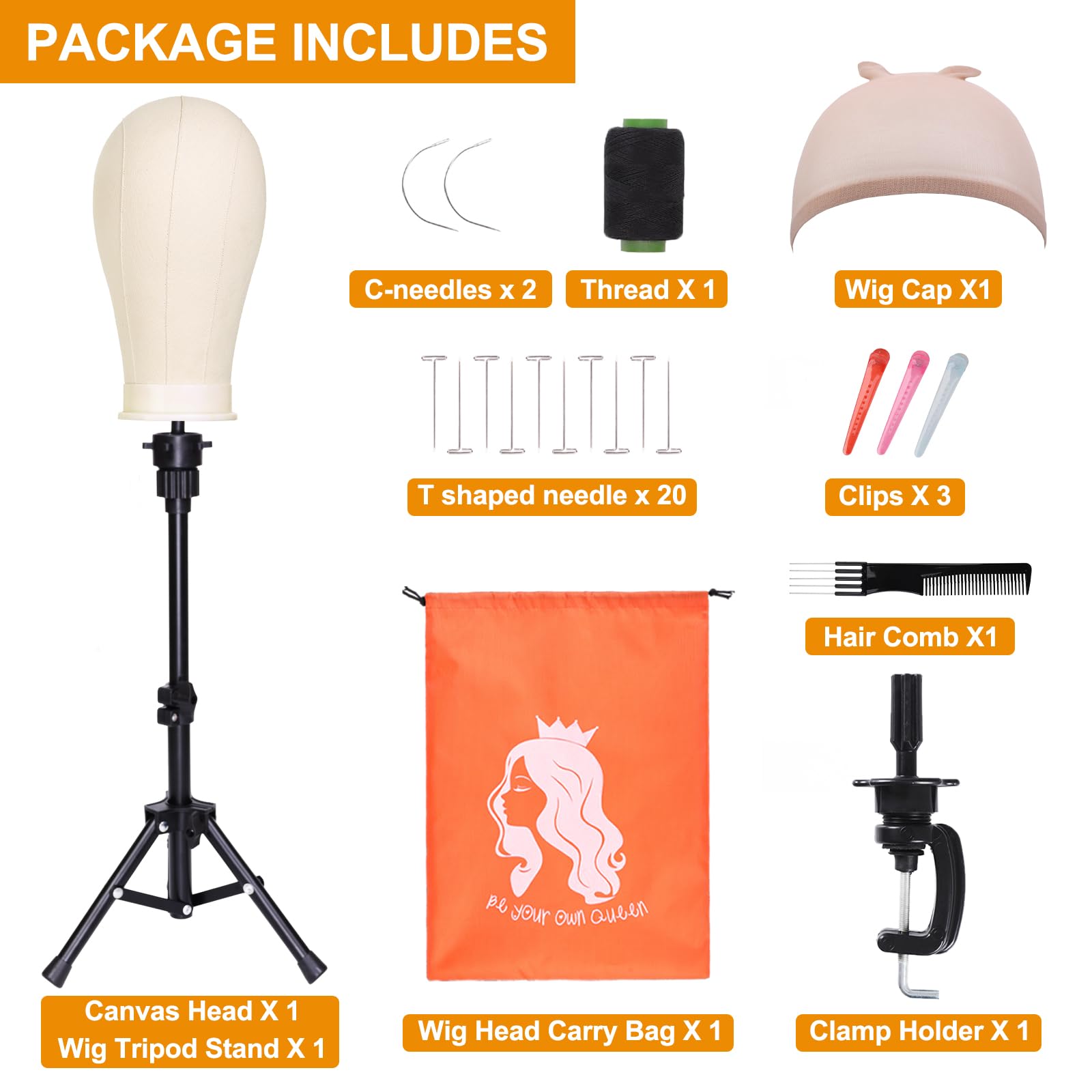 PWEOUKE display-ready setup highlights efficient wig workflow