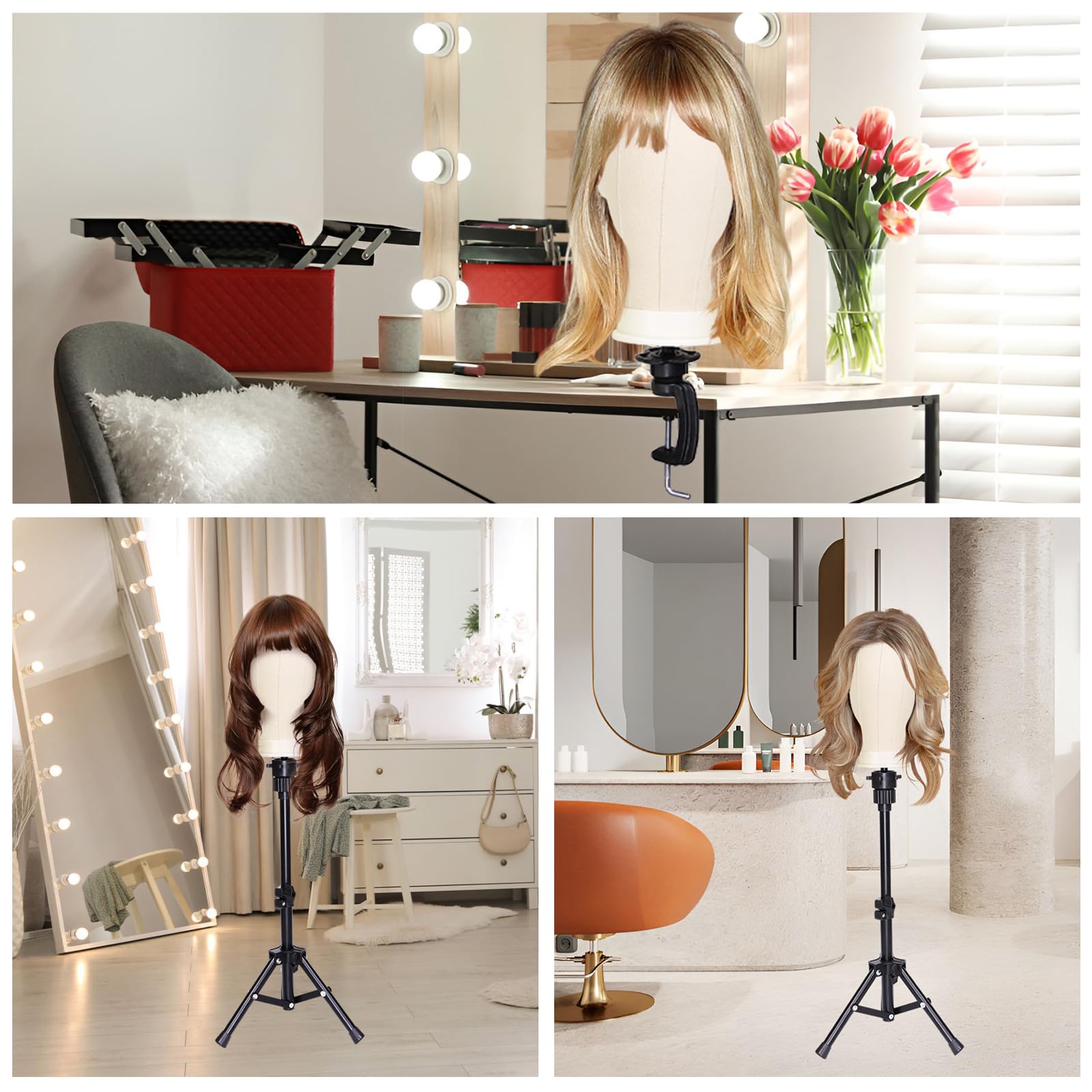 PWEOUKE included hair brush supports wig maintenance and detangling