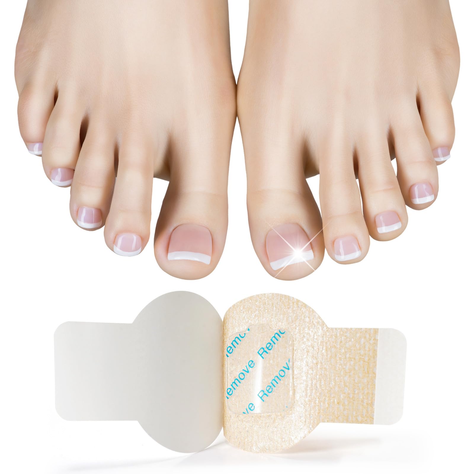 Pwkvsn nail patches discreet under socks or shoes during wear.