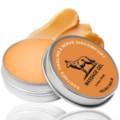 Pwkvsn Neuro Balm bottle-front demonstrating convenient relief for tense muscles.