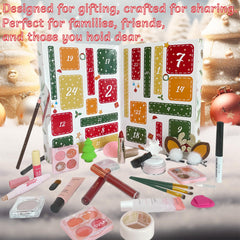 PWYSHXDF makeup advent calendar inside items displayed for daily beauty discoveries
