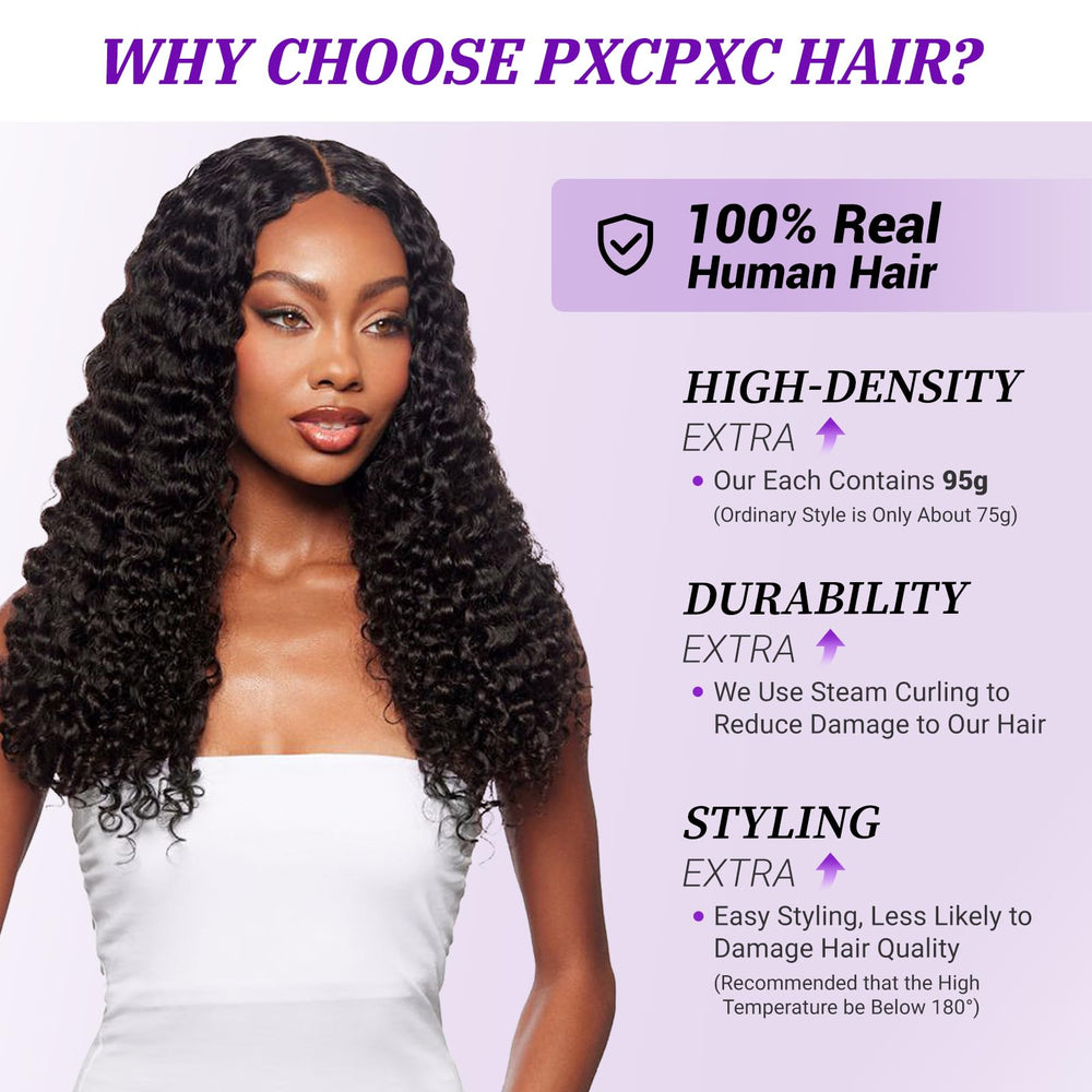 PXCPXC Burmese curly bundles dyed-ready option for vibrant color customization.
