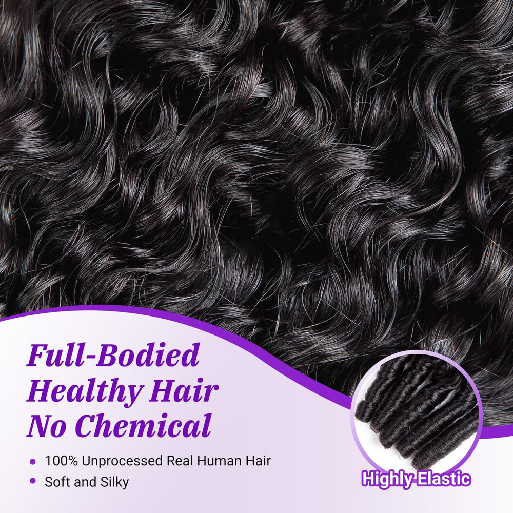 PXCPXC Burmese curly bundles weft density showcases fullness for natural-looking weave.