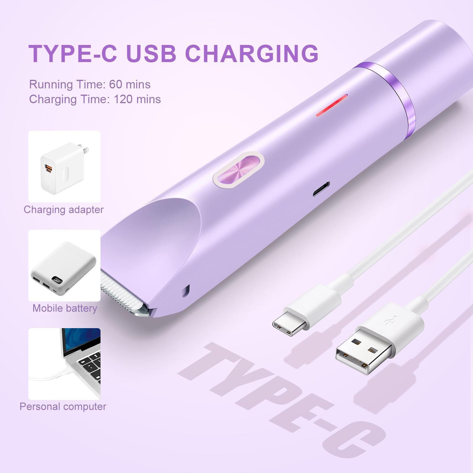 PYATE Dermave bikini trimmer ready for wet and dry use with waterproof design.