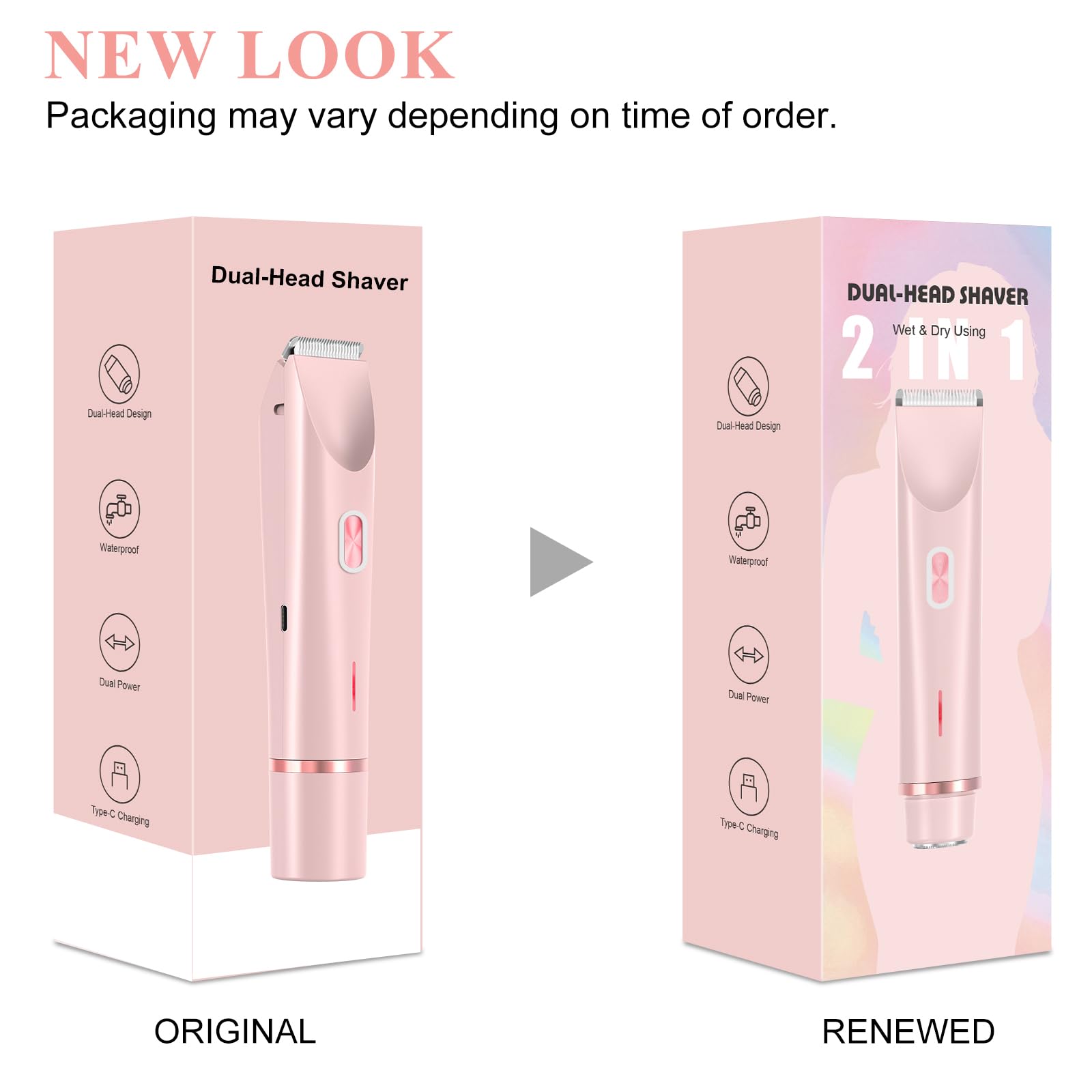 PYATE womens bikini trimmer with ergonomic grip for precise contours