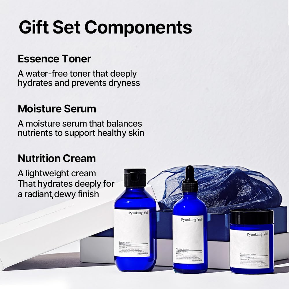 Pyunkang Yul Basic Line Serum Texture Swatch on skin for smooth hydration.