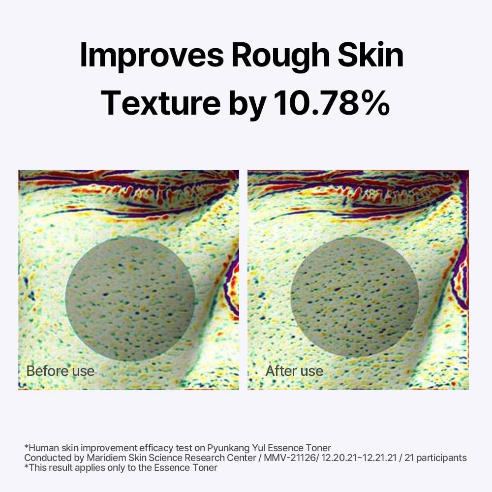 Pyunkang Yul Basic Line Toner Label Closeup highlighting simple ingredients.