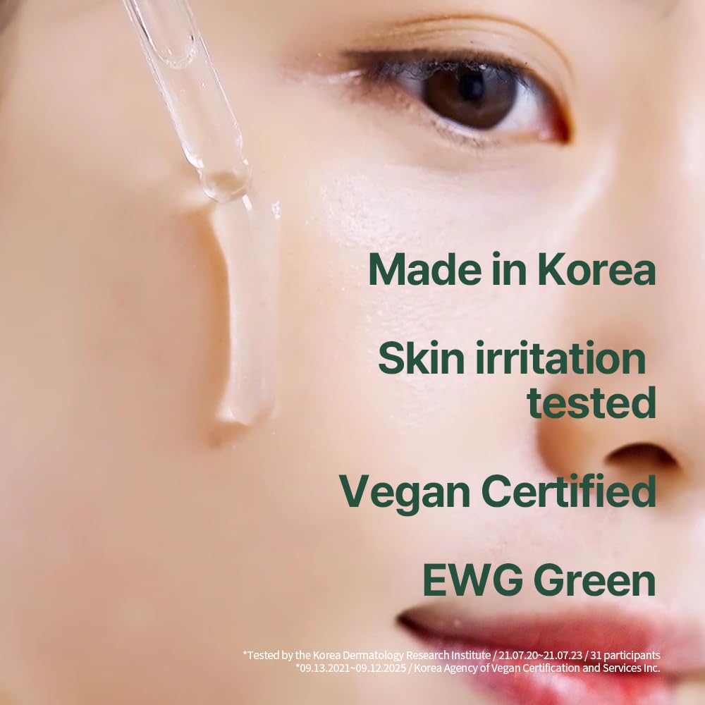 Pyunkang Yul Calming Moisture Serum texture being applied to skin