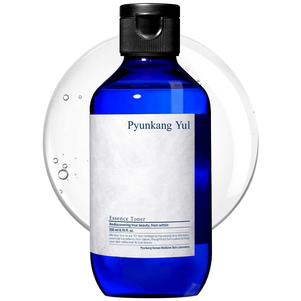 Pyunkang Yul Essence Toner bottle delivers deep hydration for radiant skin.