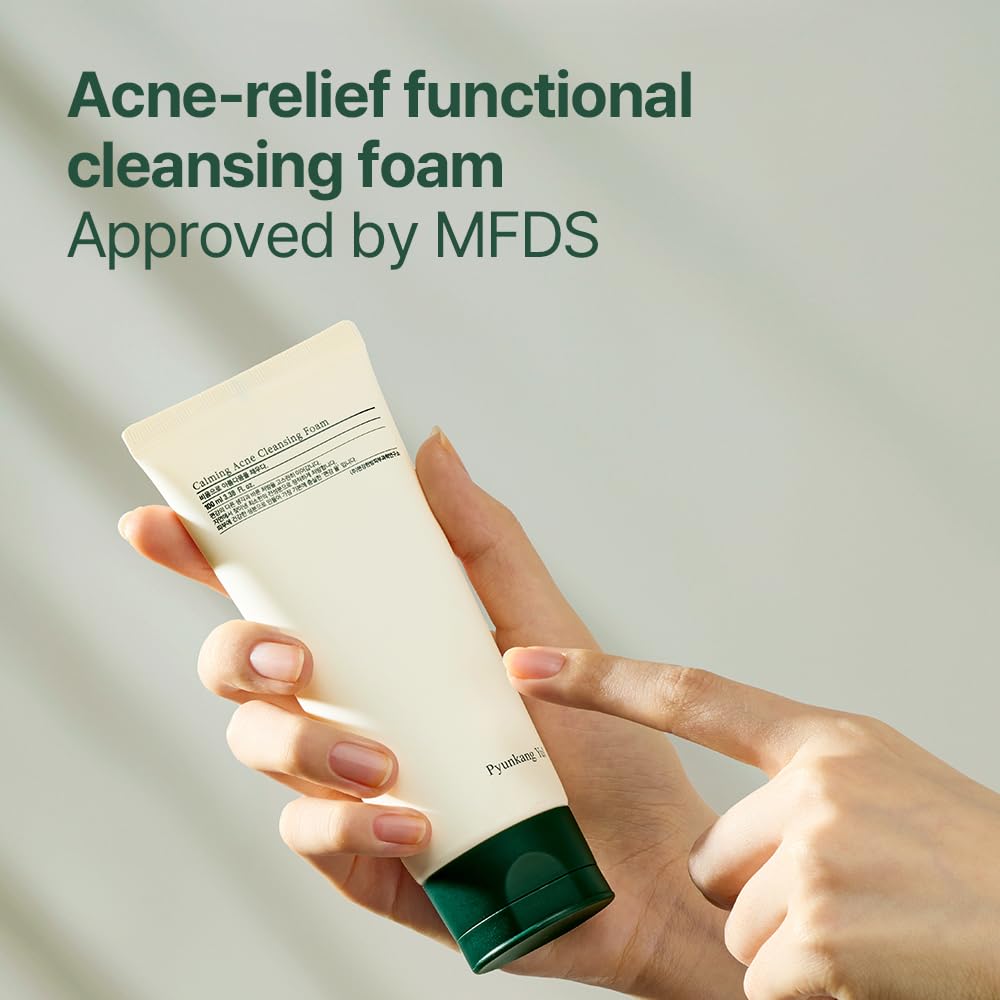 Pyunkang Yul PKY Calming Foam with Witch Hazel softens skin after cleanse.