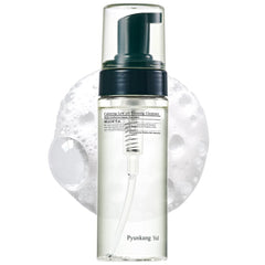 Pyunkang Yul PKY Calming Low pH Foaming Cleanser bottle highlights gentle cleansing for calm, hydrated skin.