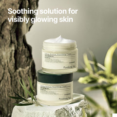 Pyunkang Yul PKY Calming Moisture Cream open jar presents creamy texture ready for application.