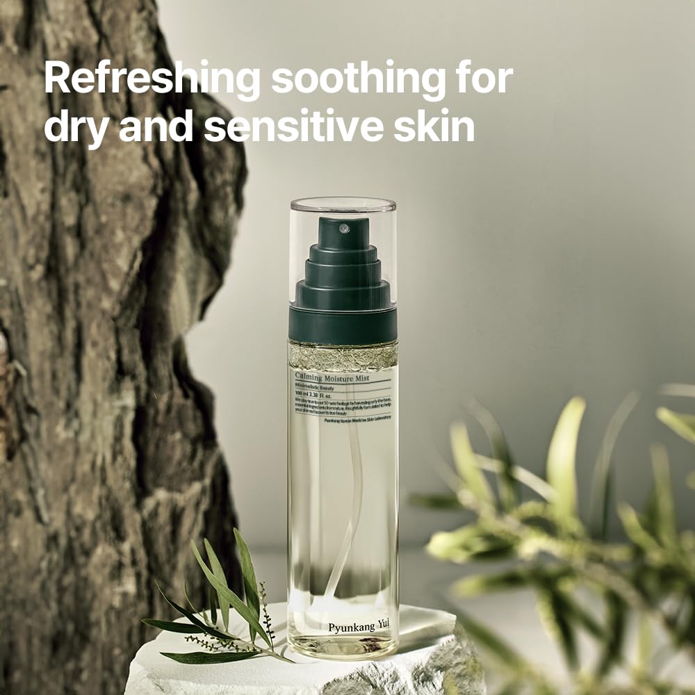 Pyunkang Yul PKY Calming Moisture Mist spray in action.