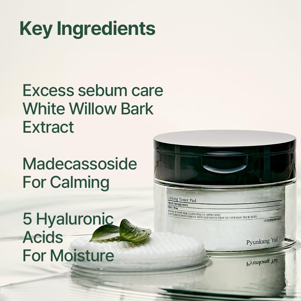 Pyunkang Yul PKY Calming Toner Pad vegan-certified nourishes without irritants.
