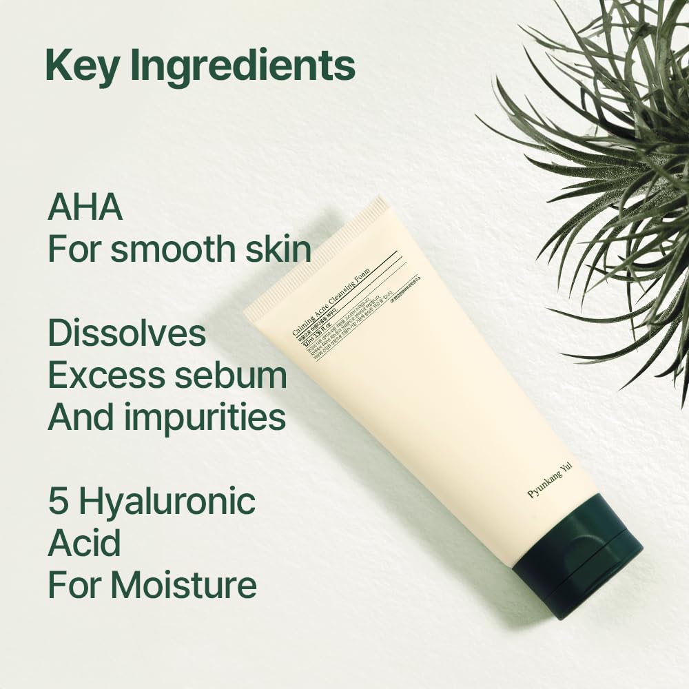 Pyunkang Yul PKY Calming Foam Green Bean for purified pores and smooth skin.