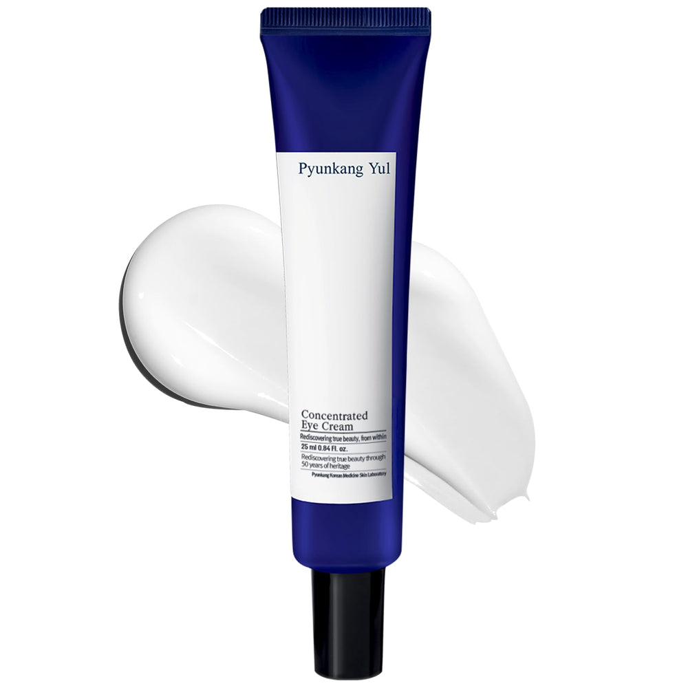 Pyunkang Yul PKY Eye Cream tube packaging shows compact, travel-friendly design for hydration.
