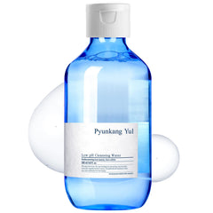 Pyunkang Yul PKY low pH cleansing water bottle shown for gentle makeup removal
