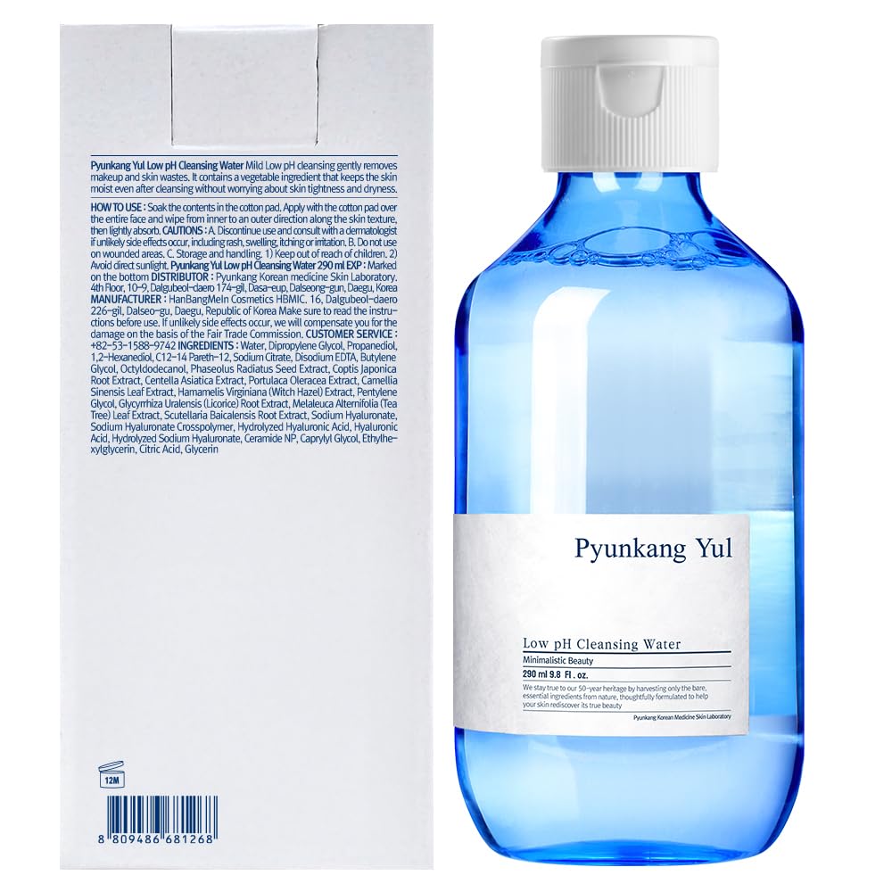 Hyaluronic acid in Pyunkang Yul cleanser indicating deep hydration after cleansing