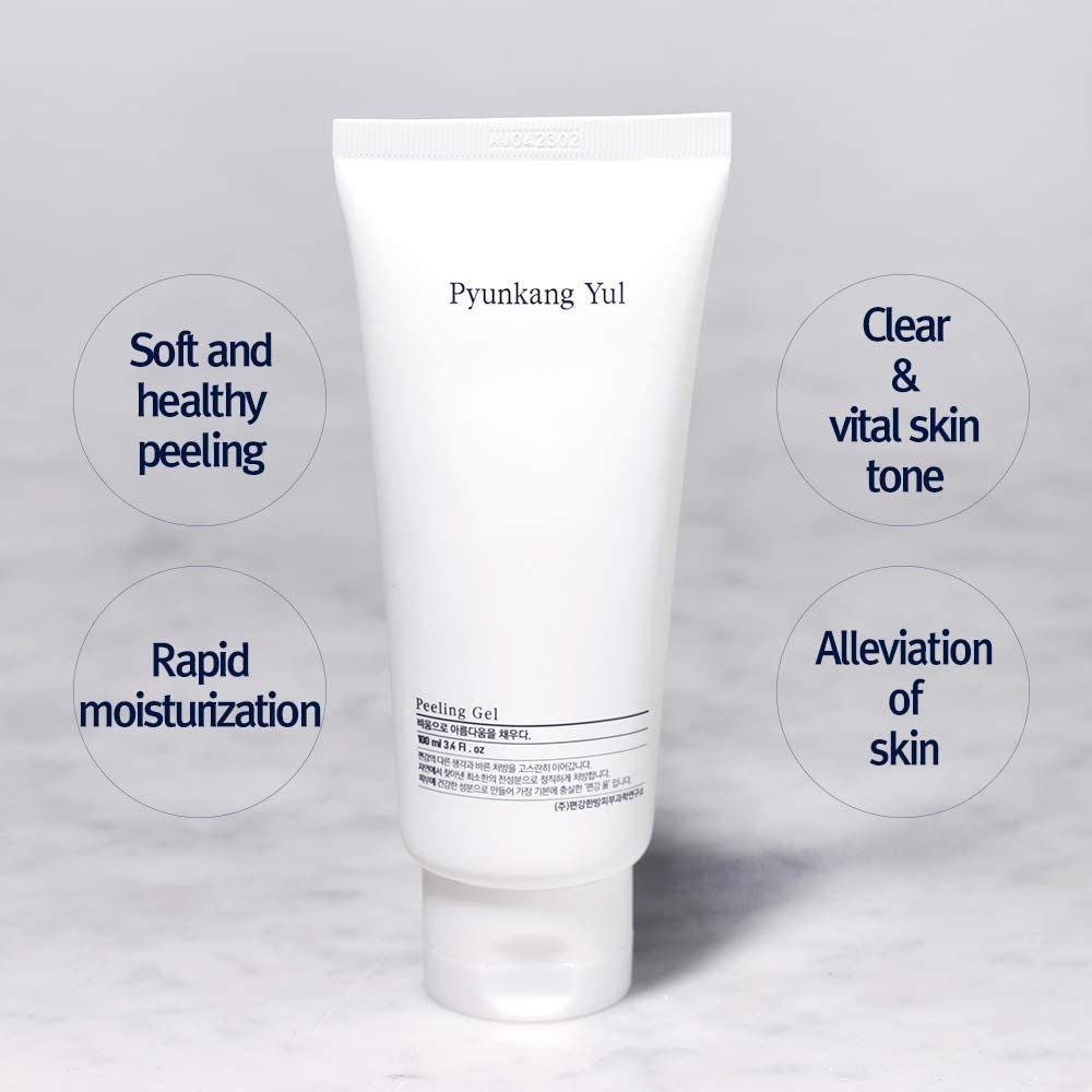 Pyunkang Yul PKY Peeling Gel texture during application for smooth skin.