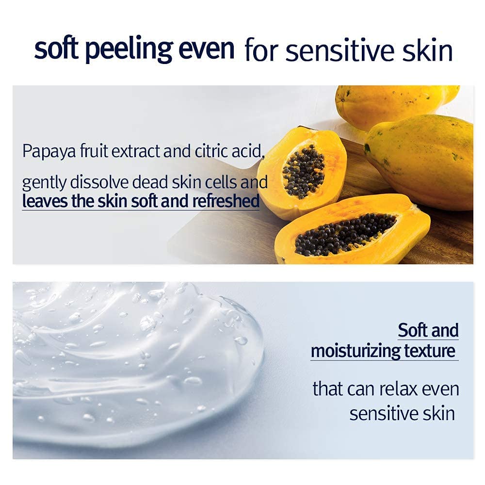 Pyunkang Yul PKY Peeling Gel papaya extract visible in formulation.