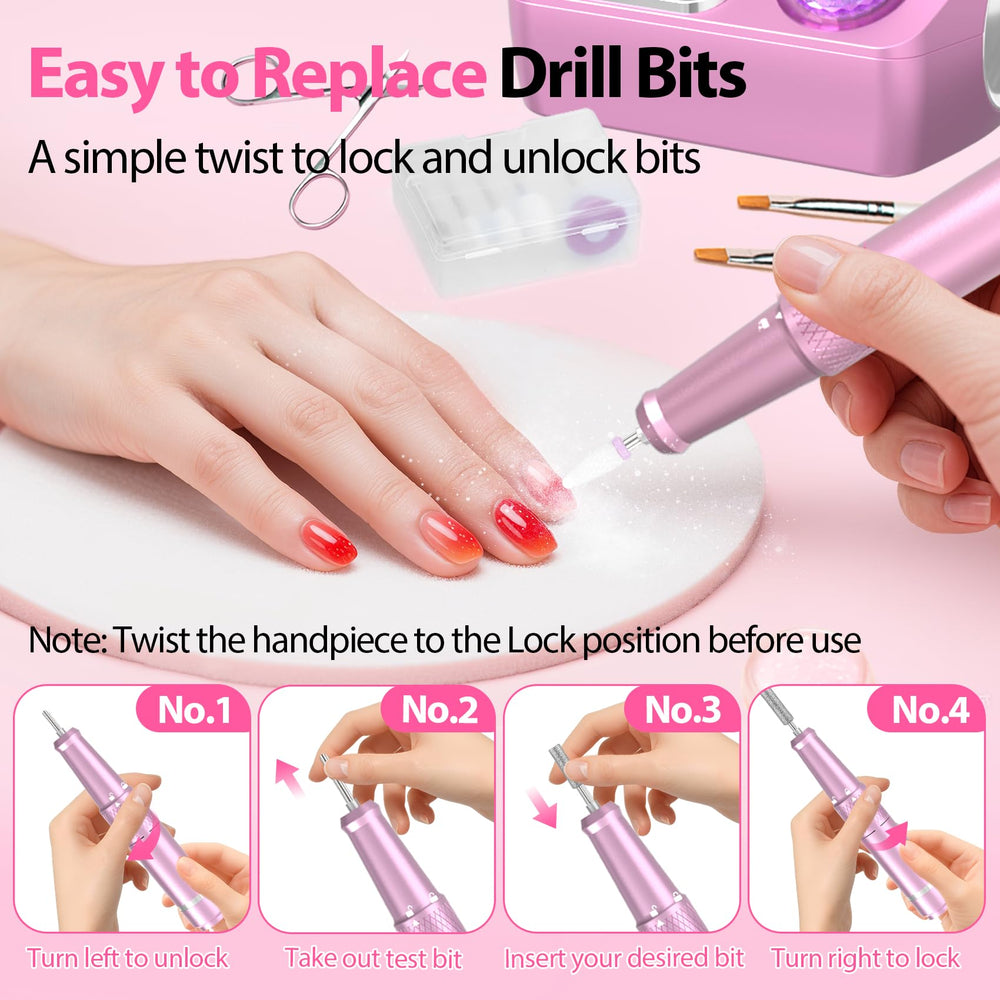 PYVOLA handpiece storage keeps tools organized for efficient manicures