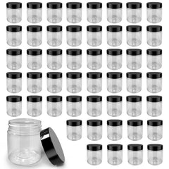 PYYZHALI 50-pack 4 oz clear jar with lids—secure storage for creams and samples.