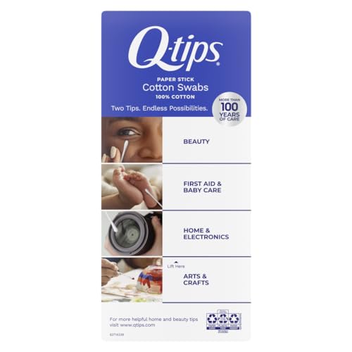Q-tips soft-tip closeup shows delicate task-ready precision.