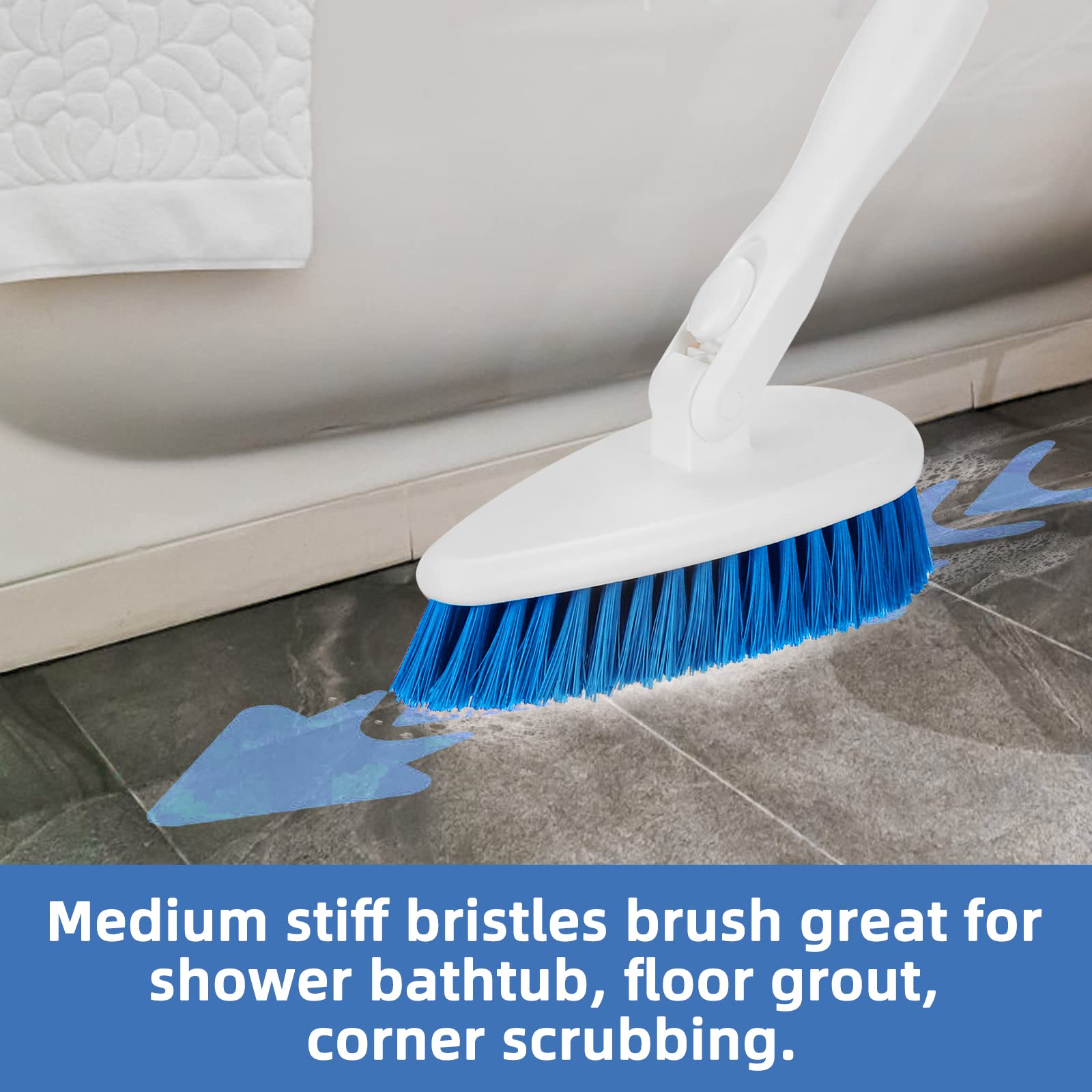 Qaestfy shower scrubber set helps maintain shower, tub, and tile surfaces