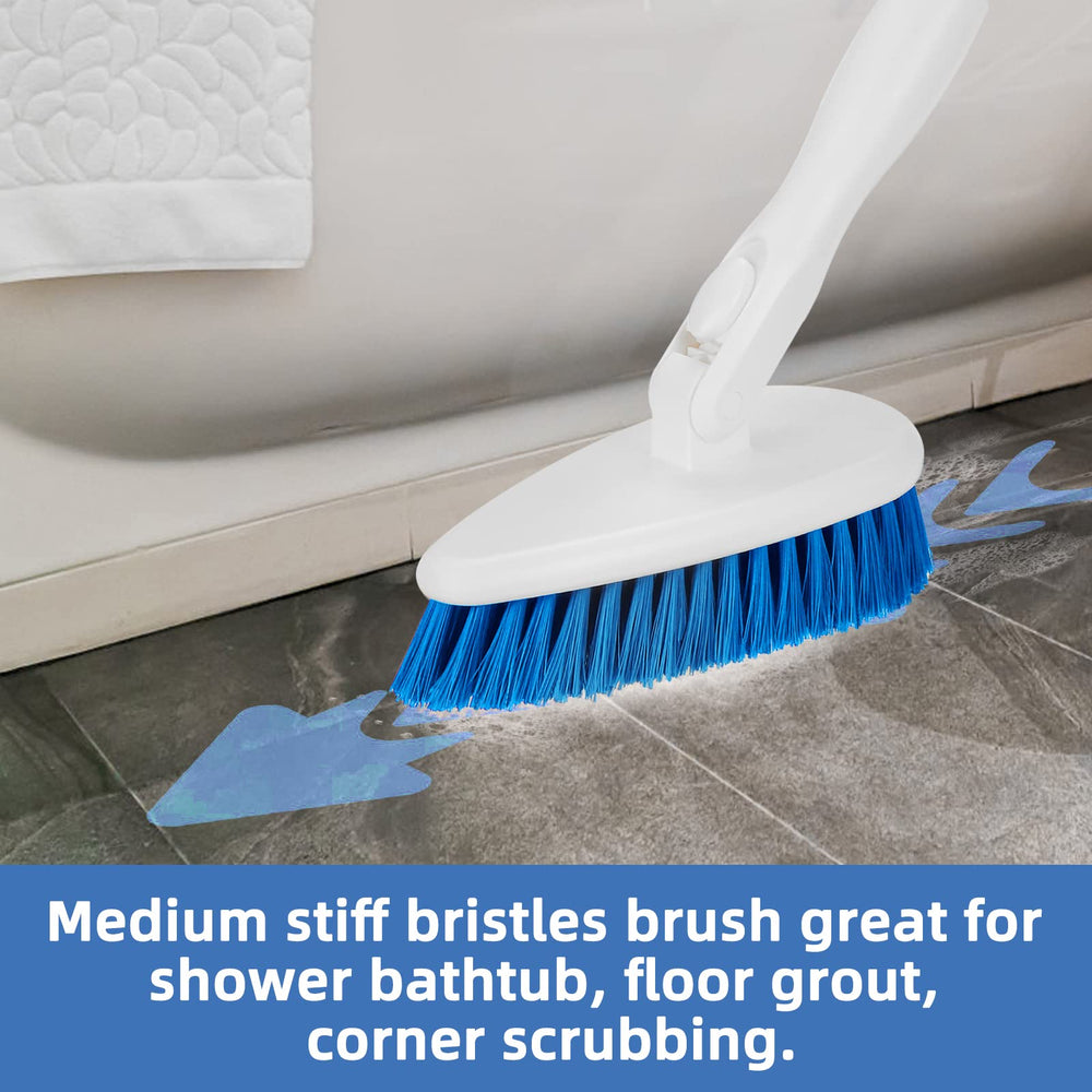 Qaestfy shower scrubber set helps maintain shower, tub, and tile surfaces