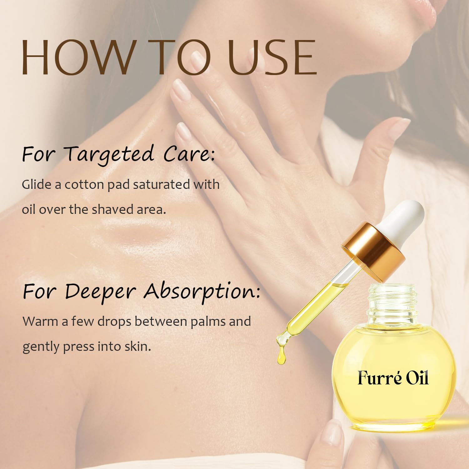 QAH Furré suits all skin types including sensitive areas for daily use.
