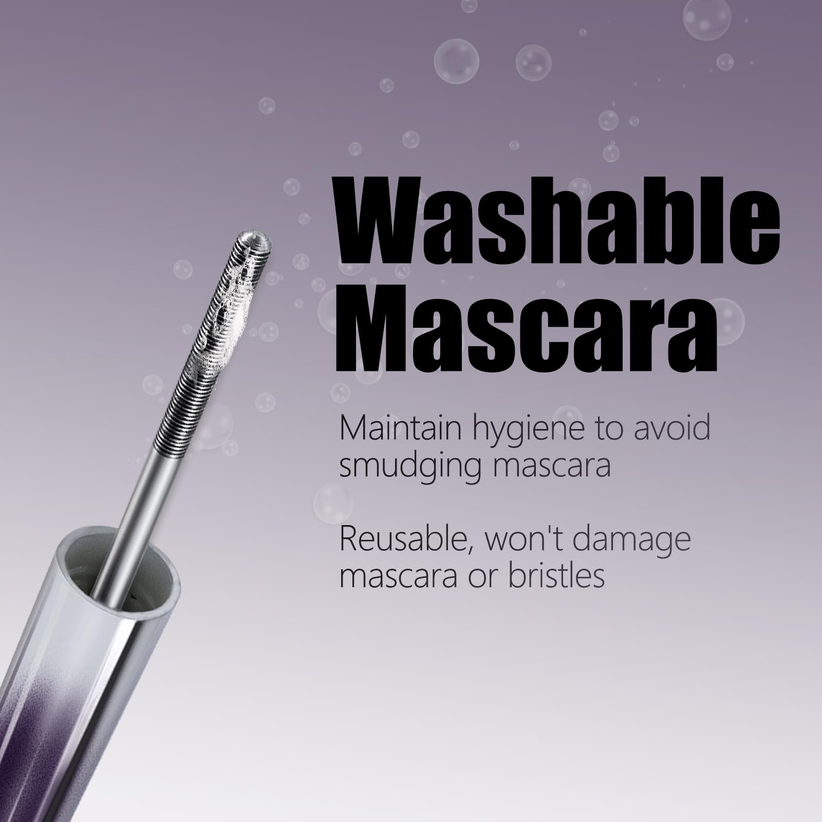 Qawnfy Iron Wand Mascara vegan cruelty-free label highlights ethical choice.