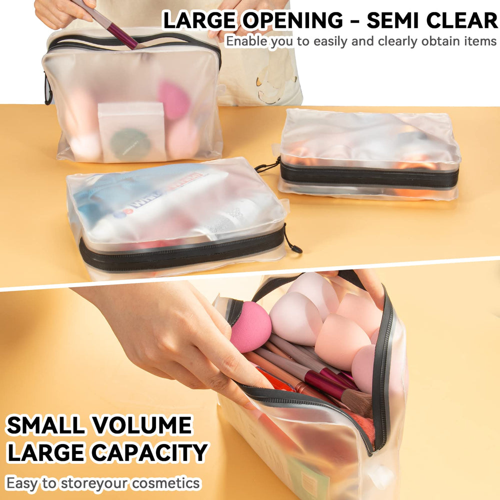 Qbily travel bag zipper close-up highlights smooth opening