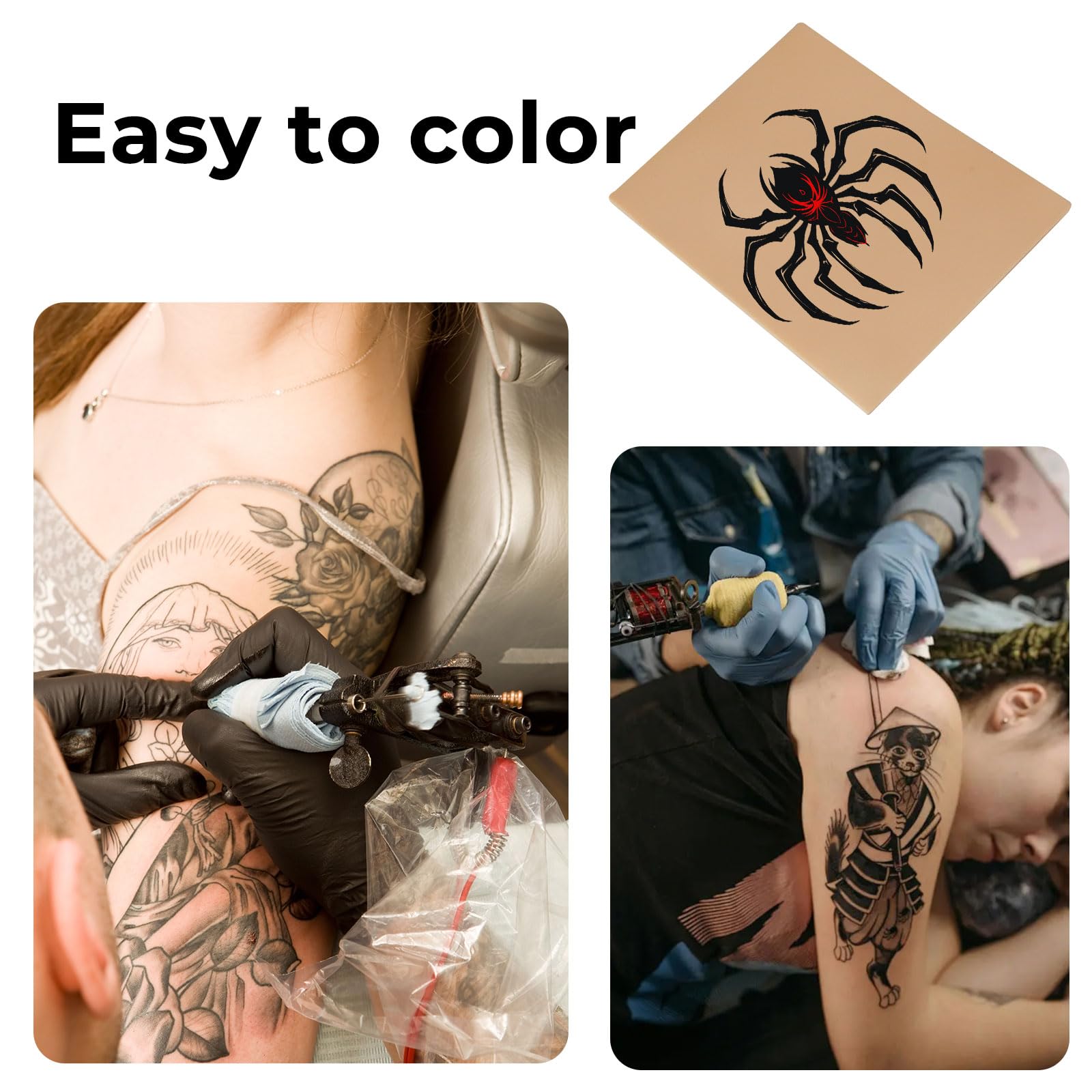 qeqanazo silicone tattoo skin texture provides realistic shading drills